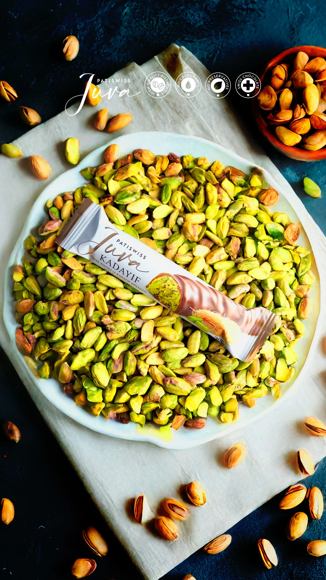 2x Mini-ciocolate Dubai cu fistic