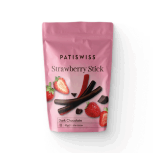 Bețișoare de căpșune în ciocolată neagră