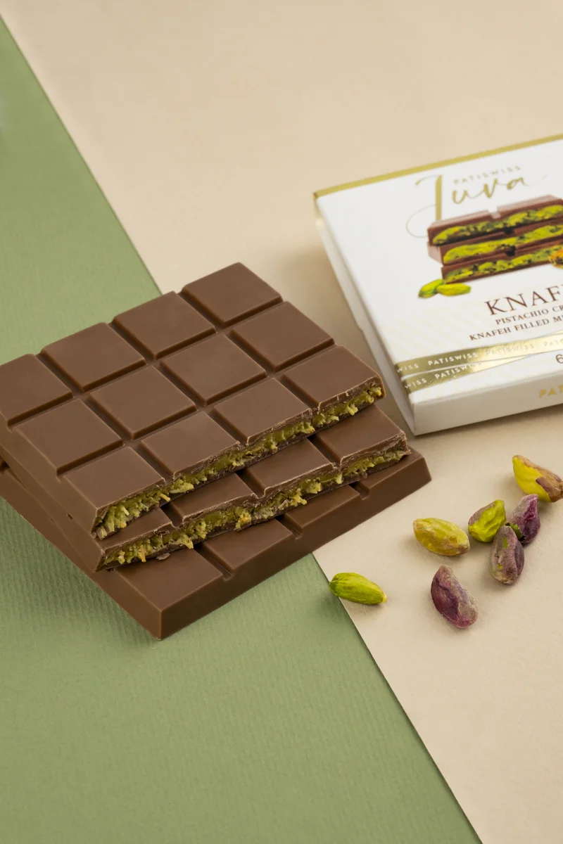 Ciocolată Dubai cu fistic, 60g