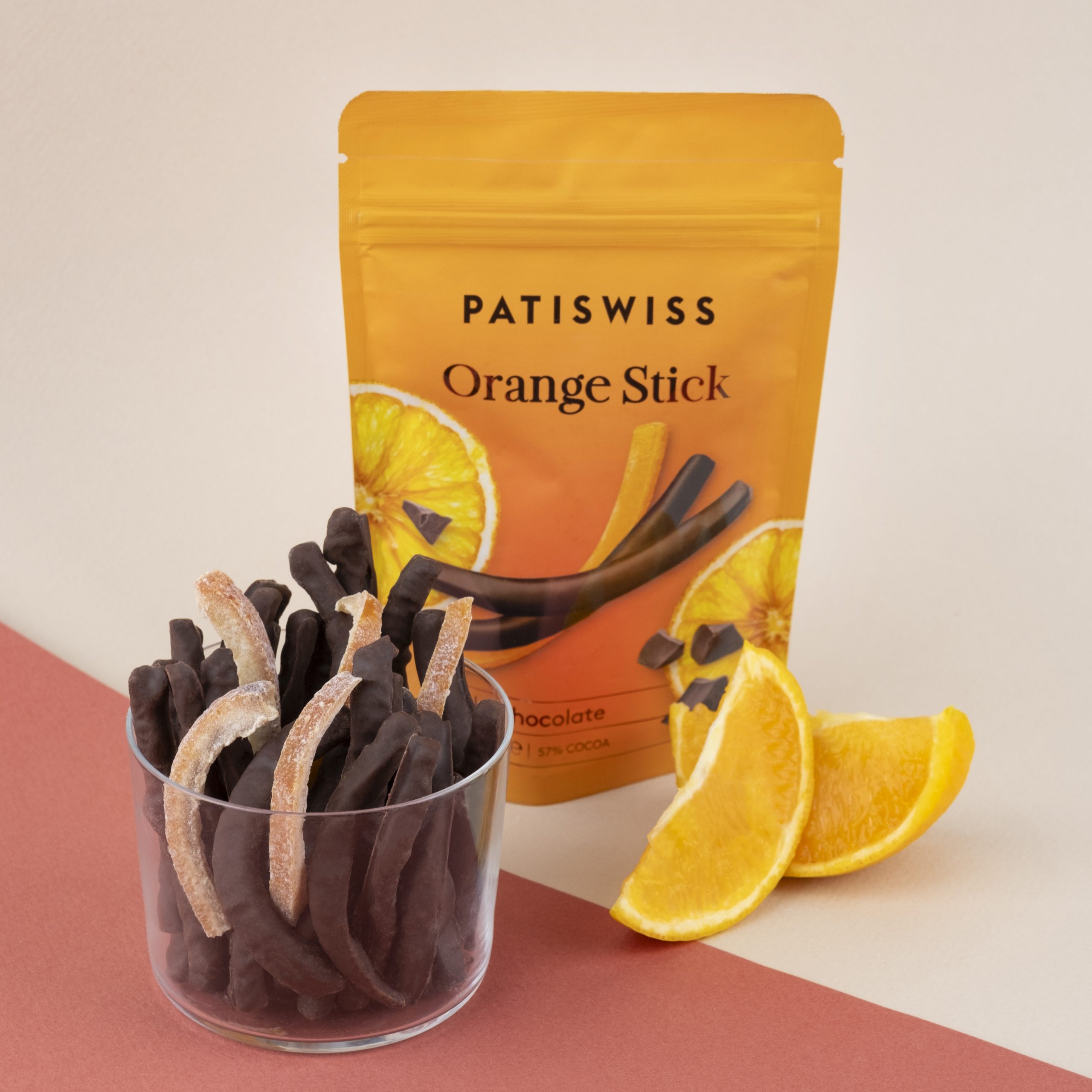 Bețișoare de portocale în ciocolată neagră