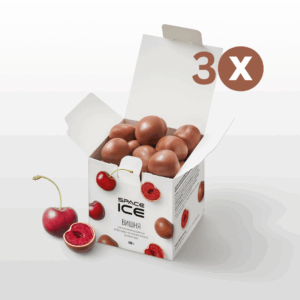 SpaceIce Vișine congelate în ciocolată, 130gr x 3 buc