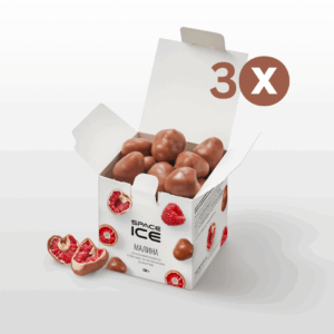 SpaceIce Zmeură congelată în ciocolată, 130gr x 3 buc