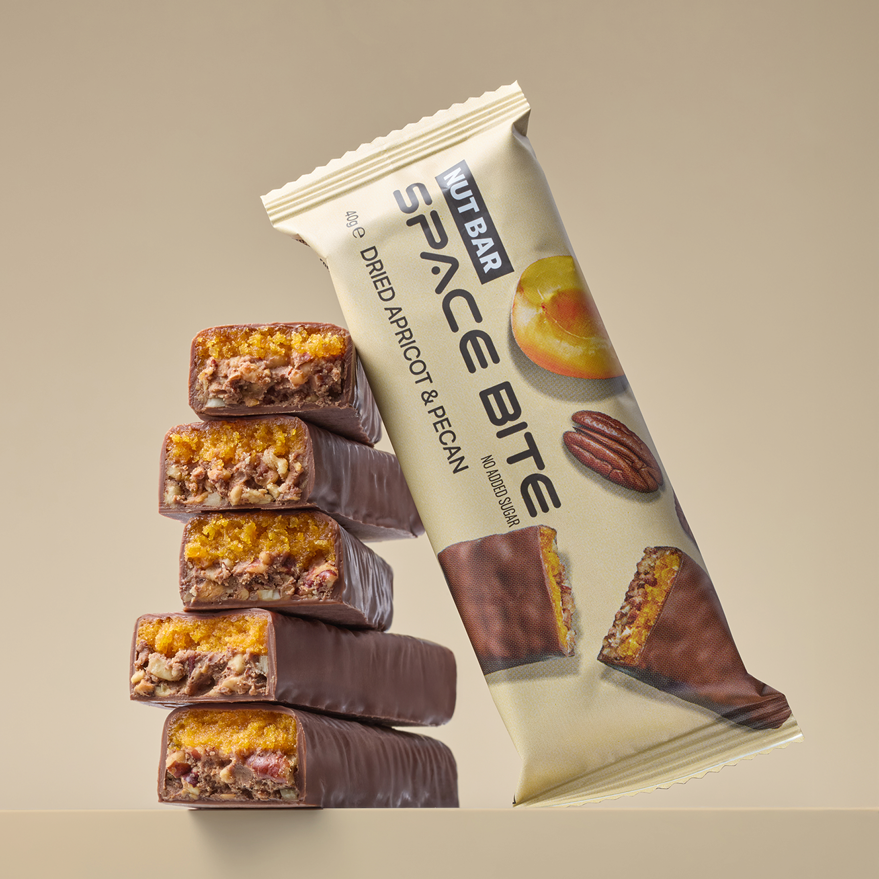 10x Batonașe energizante, Nuci pecan – Caise
