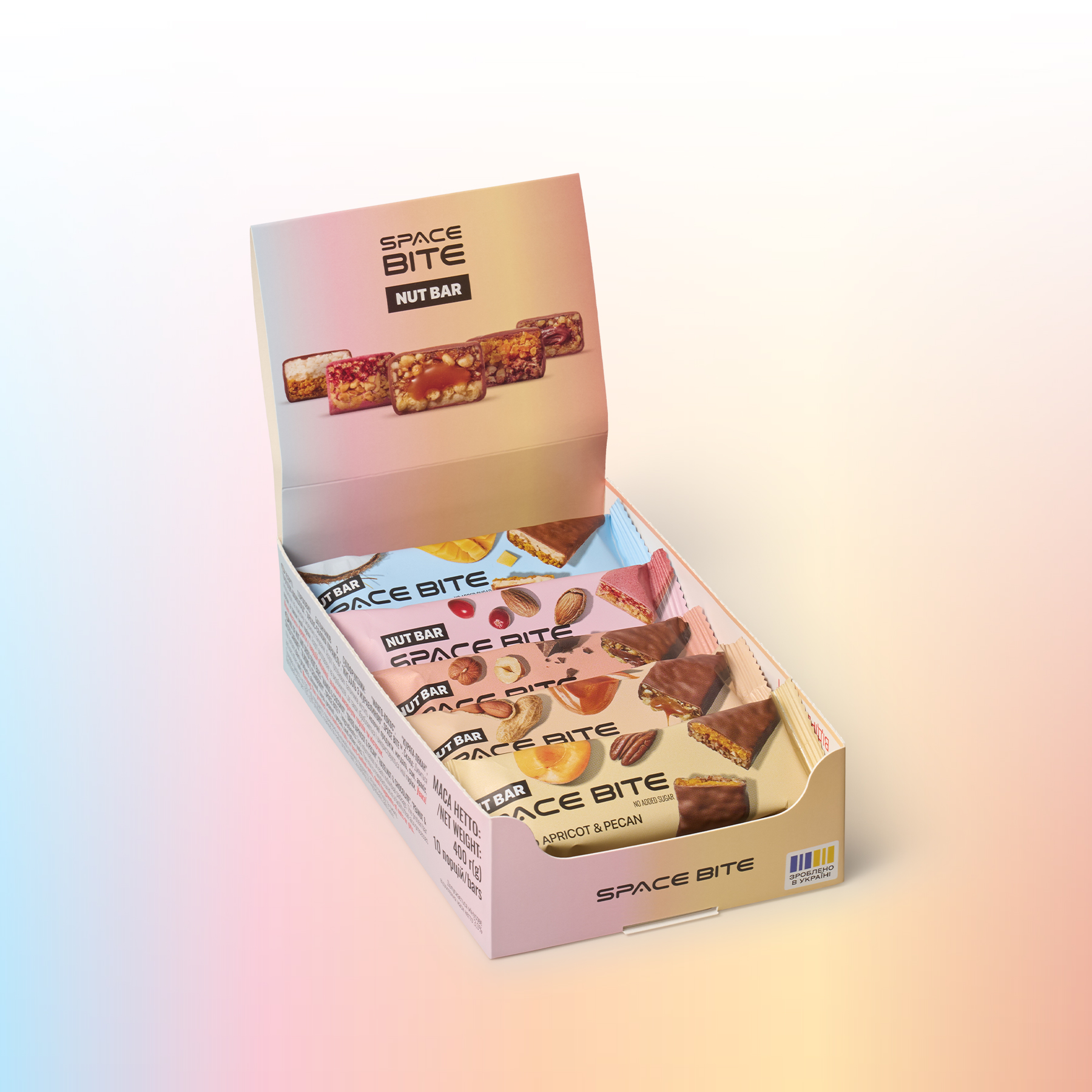 10x Nut Bar mix, Batonașe energizante fără zahăr