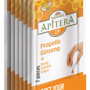 Miere cu Ginseng și Propolis Apitera Up, Energy Boost, 7 pliculețe x 7g