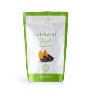Felii de portocale în ciocolată cu lapte fără zahăr, Patiswiss