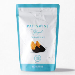Felii de portocale în ciocolată neagră fără zahăr, Patiswiss